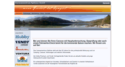 Desktop Screenshot of caravanzentrum-spitzner.de